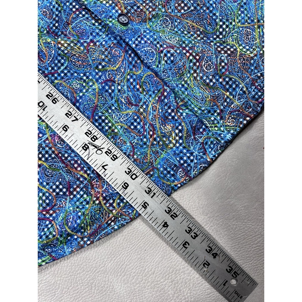 Robert Graham Shirt Size XXL Gustave Multicolored Paisley Flip Cuff Button Down - Picture 9 of 10